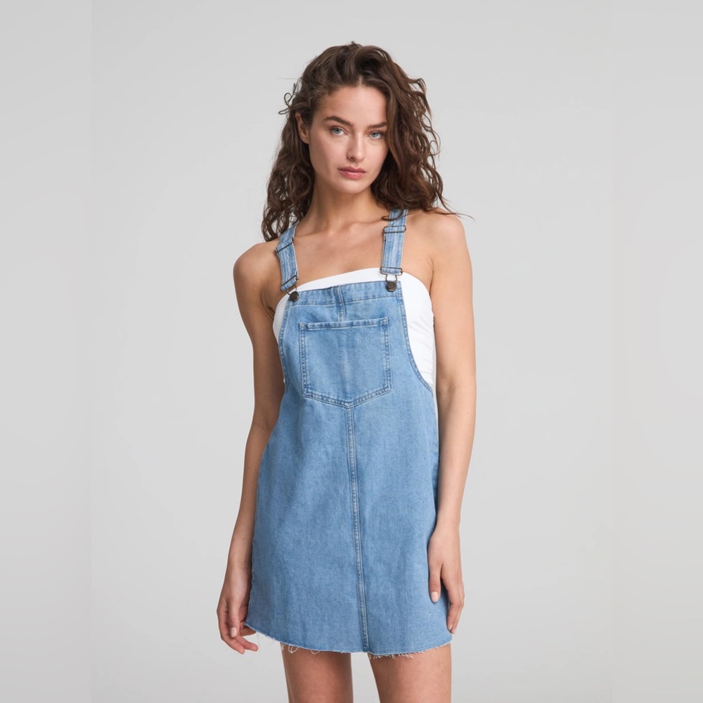 Twik Blue Denim Overall Dress – Size XS - Picture 2 of 8